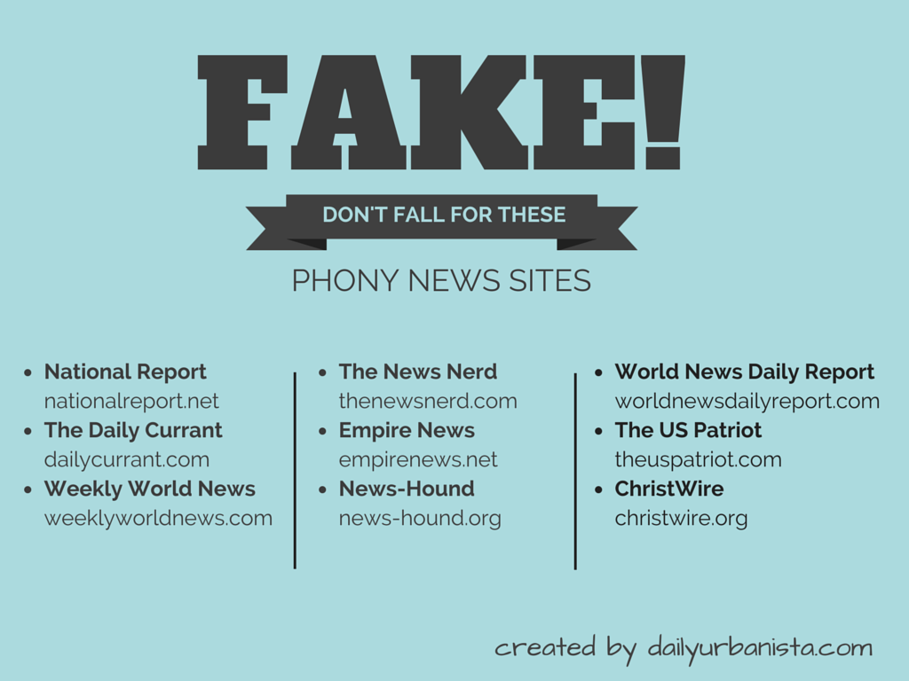 fake news sites satire