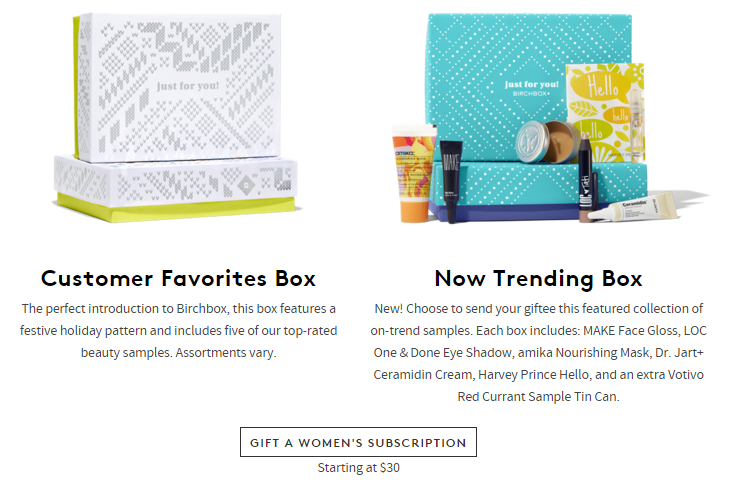 birchbox gift subscription