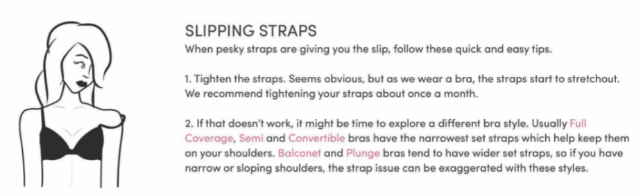 bra-blem - slipping straps